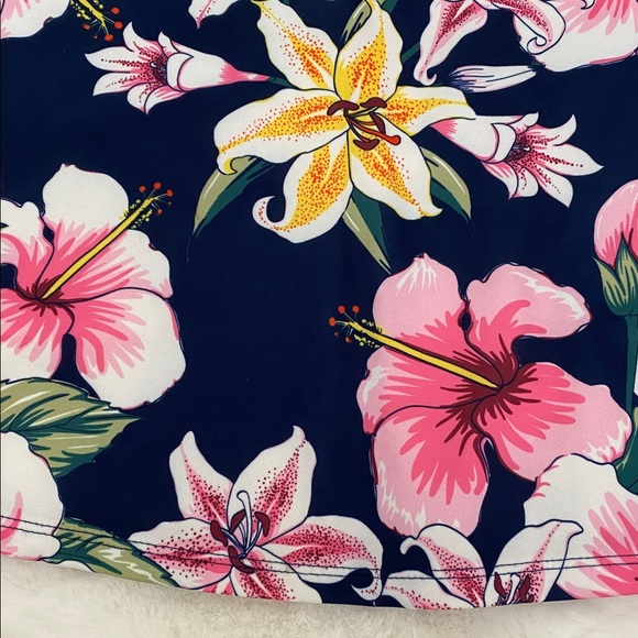 Rare Editions Floral A-Line Skirt - Pink and black Girls Size 12 - Picture 6 of 6